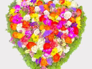 Cuore di fiori misti